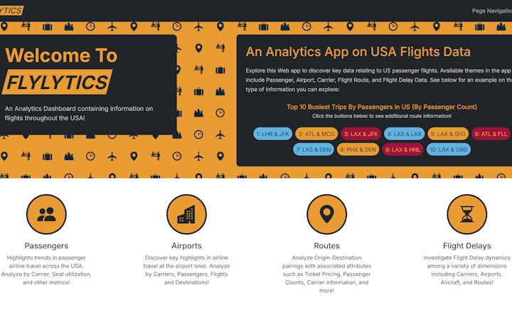 US Flights Analytics preview